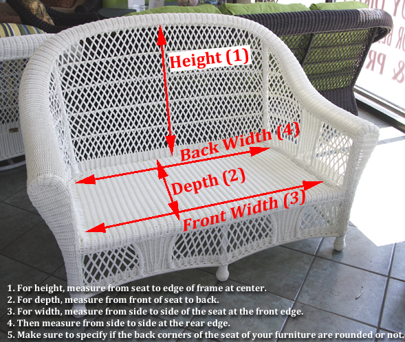 How To Measure Your Cushions - How To Measure Replacement Cushions For Outdoor Furniture