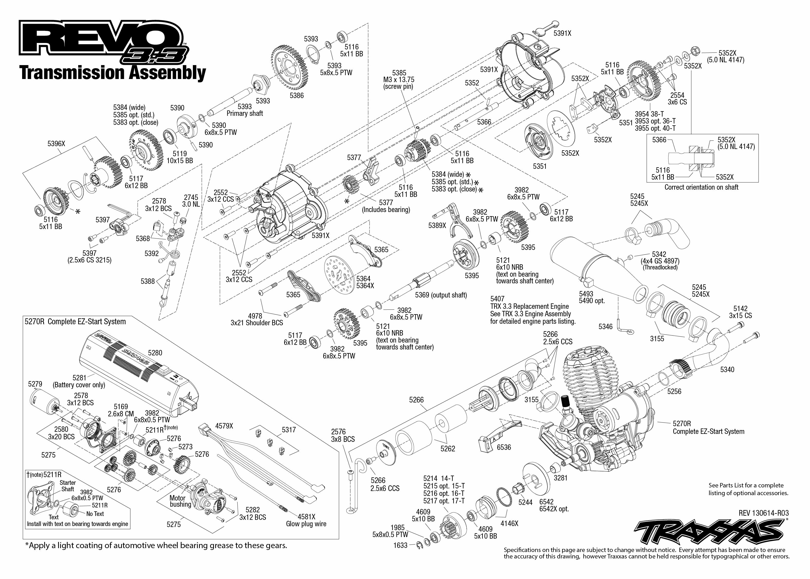 Traxxas 1/10 Scale Revo 3.3 4WD Monster Truck - 5309 1992 sportster wiring diagram only 