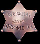 Jerome, Arizona Marshal Badge