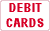 Debit Cards accepted