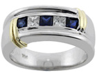 View our unique colored stone with Diamond Mens Rings