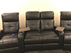 Clark Curved Row of 4 w/ Loveseat & Tray Tables