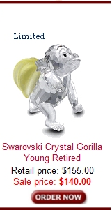 Swarovski Young Gorilla Retired