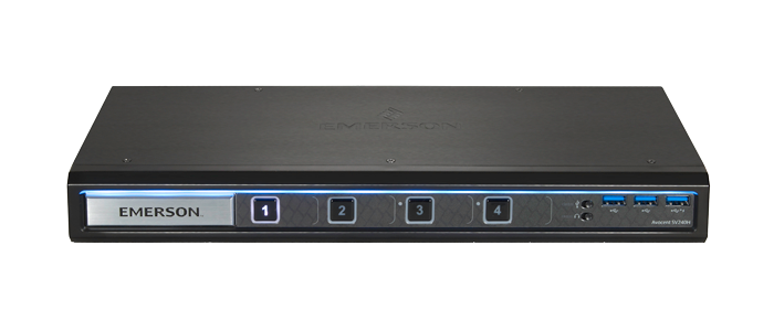 Avocent SV240 Secure Dual-Link DVI KVM, 4 Ports - 3x USB 3.0 Peripheral USB Ports (for CAC Smart Card) & Audio Support