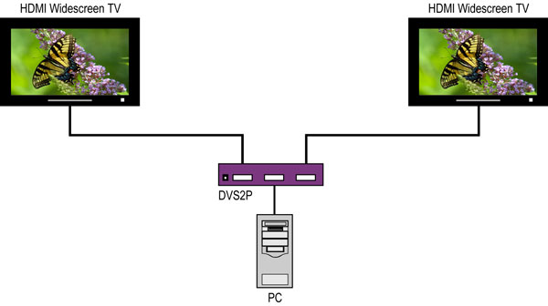 SmartAVI DVI Splitter Diagram