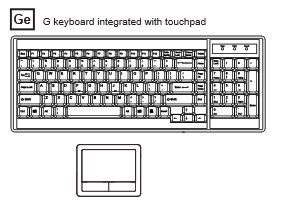 DX117 standard keyboard