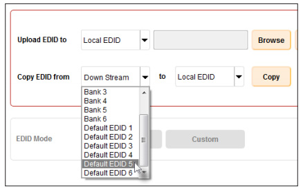 Gefen EXT-HD-EDIDPN - Syncher-G Software - Select default EDID profile