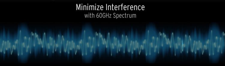 Gefen GTV-WHD-60G Application - Minimized Wireless Interfence with 60GHz Spectrum