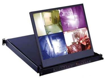 CyberView RP-119QD 19In Quad Multiviewer Rackmount Monitor