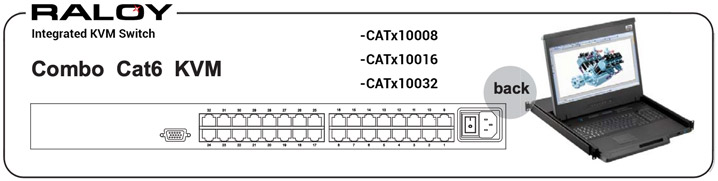 RNX119 Integrated Cat6 Combo KVM