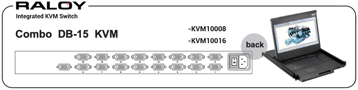 RF117HDM Integrated DB-15 VGA Combo KVM