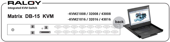 RWX119 Integrated DB-15 VGA Matrix KVM