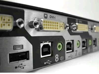 Adder AV8PRO-DVI DVI-I video connections with extended EDID