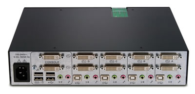 Avocent SwitchView SC540 Secure KVM Switch Back View