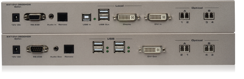 Gefen EXT-DVI-3600HD Sender & Receiver Back