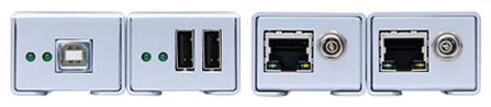Gefen EXT-USB2.0-LR Sender and Receiver Unit Side Views