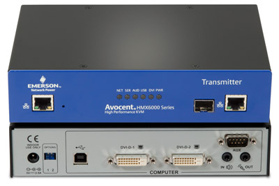Avocent HMX5000 & HMX6000 CAT7 or Fiber Multipoint Extension Solution - Single or Dual-Monitor DVI, 1080P