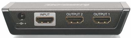IOGEAR 2 Port HDMI Splitter Backview