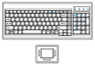 SUN Keyboard with Touchpad Mouse