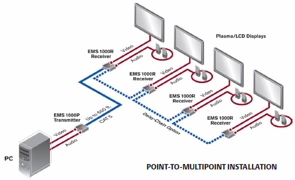 Emerge Point to Multi-Point application diagram