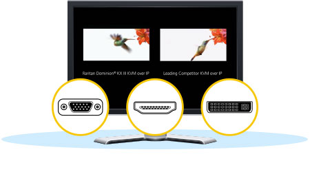 Raritan RSS-102C supports HDMI/DVI/DP/VGA video