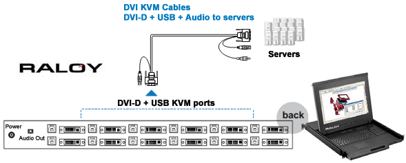 RNX119-DVIKVM112 Connection Diagram