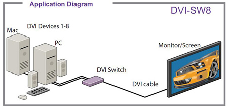 SmartAVI DV-SW8S Application Diagram