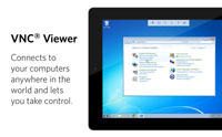 Mobile phone / tablet VNC Viewer Accessible IP KVM Switches