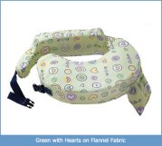 Nursing Pillow Green with Hearts