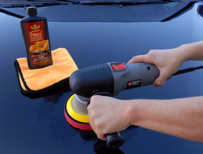 Pinnacle Liquid Souveran Car Wax can also be applied by machine using a soft foam finishing pad