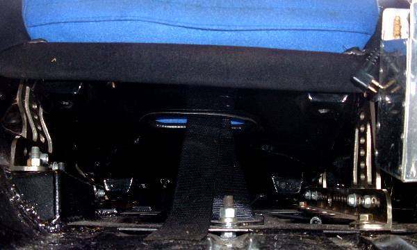 Under-seat picture of sidemount bracket installation