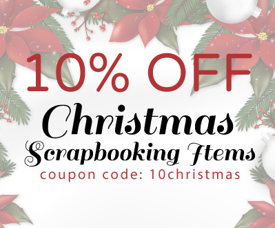 10% off Christmas Scrapbooking Items