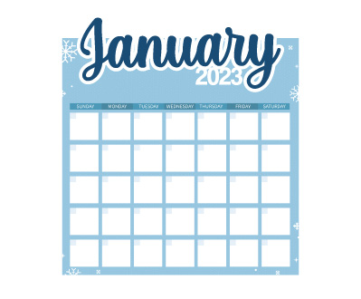 Get one free January Calendar DCK when you spend 10$ or more!