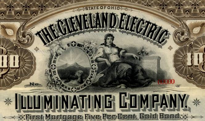Cleveland Electric Illuminating Company $1000 Gold Bond ...
