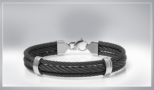 mens titanium, tungsten and stainless steel bracelets