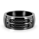black titanium rings
