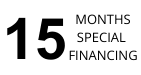 15 Months Special
Financing