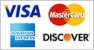 Secure Shopping.  We accept Visa, Mastercard, American Express and Discover