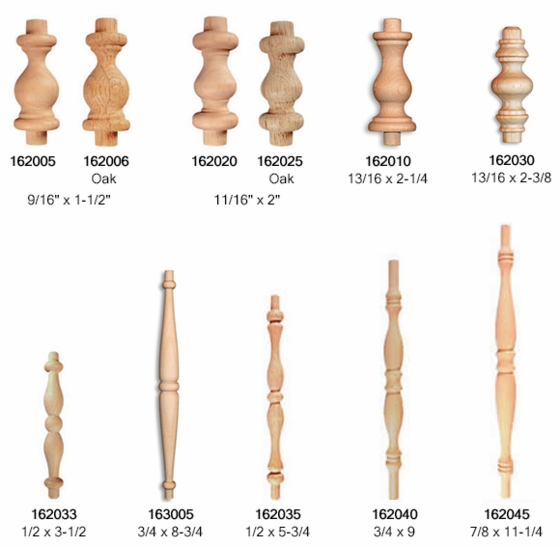 1 Wood Spindle Chair or Staircase Baluster 