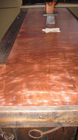 copper bar top