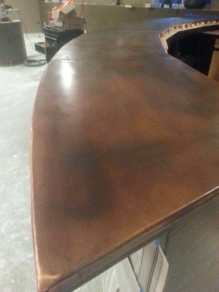 copper bar top