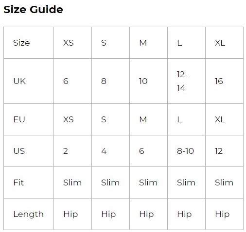 8k women size guide