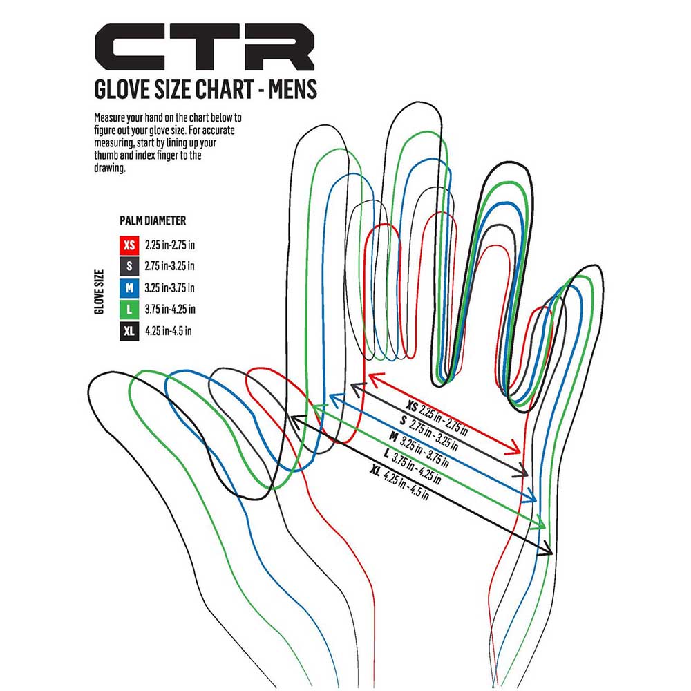 CTR size chart