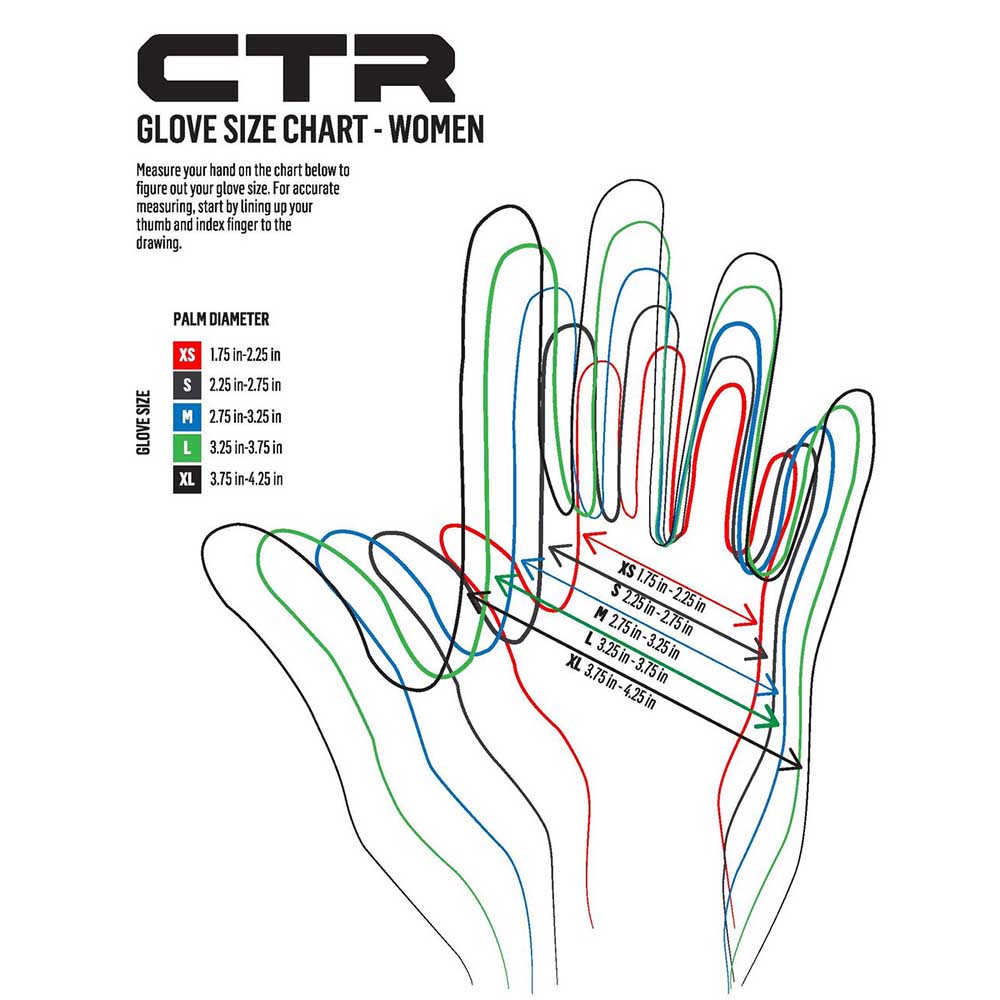 CTR size chart