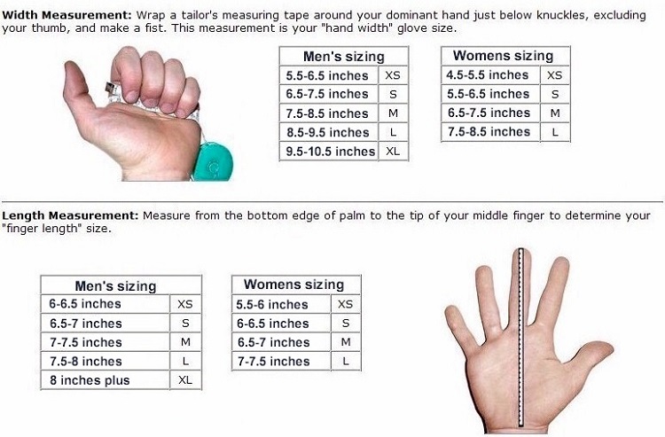 How do you measure the size of a baseball glove?