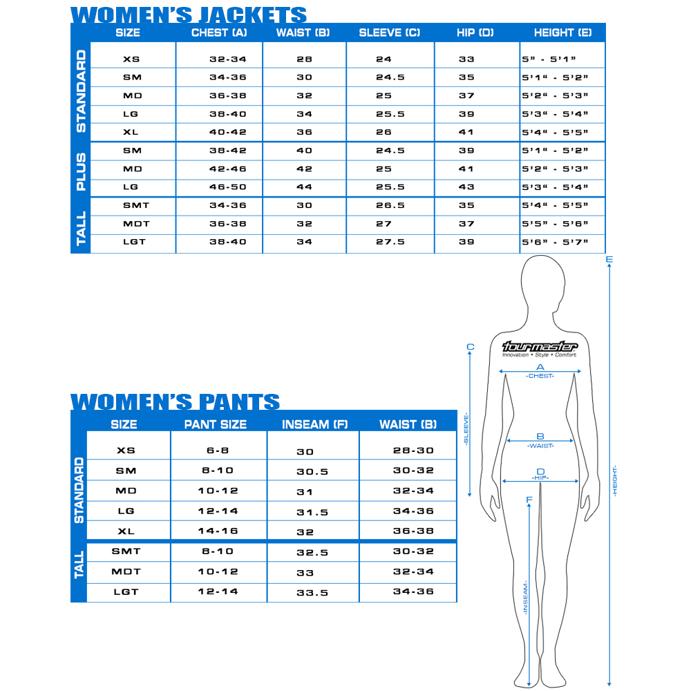 TM-Women Size Chart