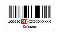 Razor Scooter Parts Bar Code