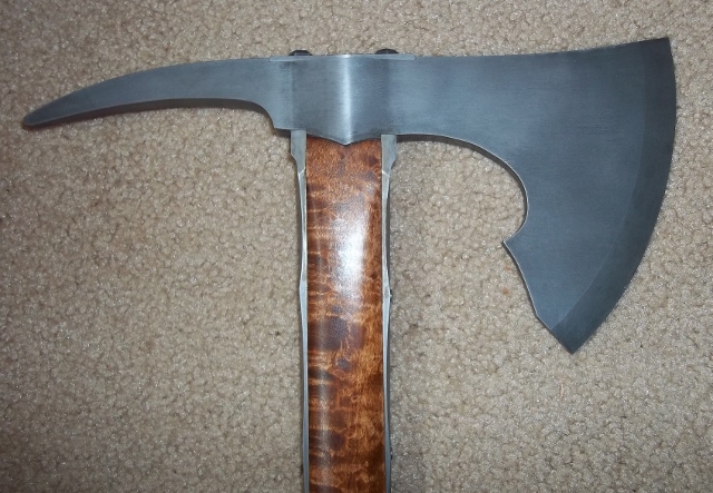 hand forged langet style tomahawk