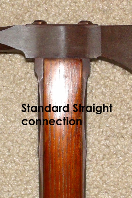 Standard Straight hammer/head connection