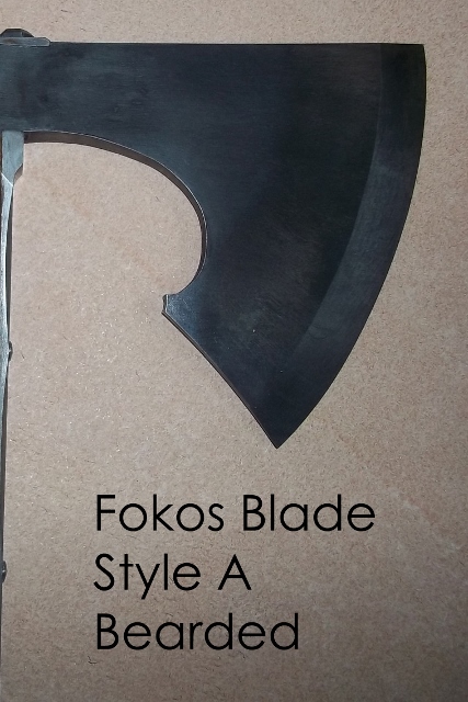 Hand forged fokos walking stick custom order blade options
